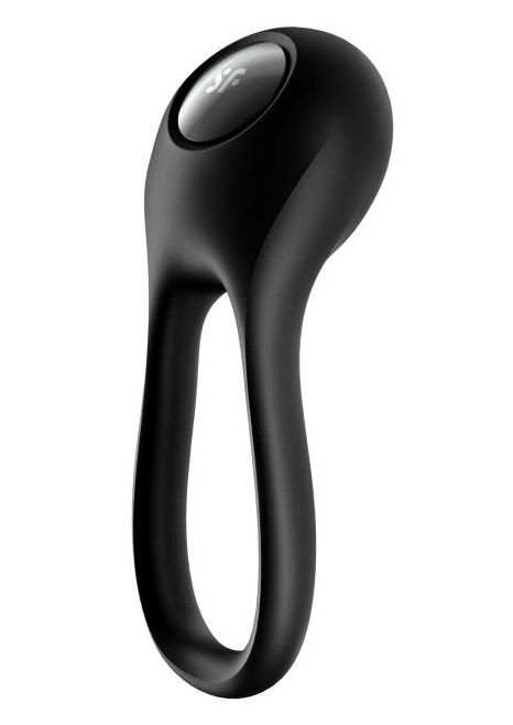 Черное эрекционное виброкольцо Majestic Duo - Satisfyer - во Владимире купить с доставкой