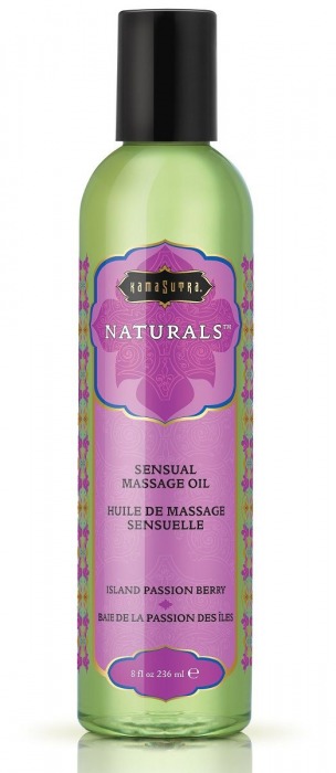 Массажное масло Naturals Island Passion Berry с ароматом тропических фруктов - 236 мл. - Kama Sutra - купить с доставкой во Владимире