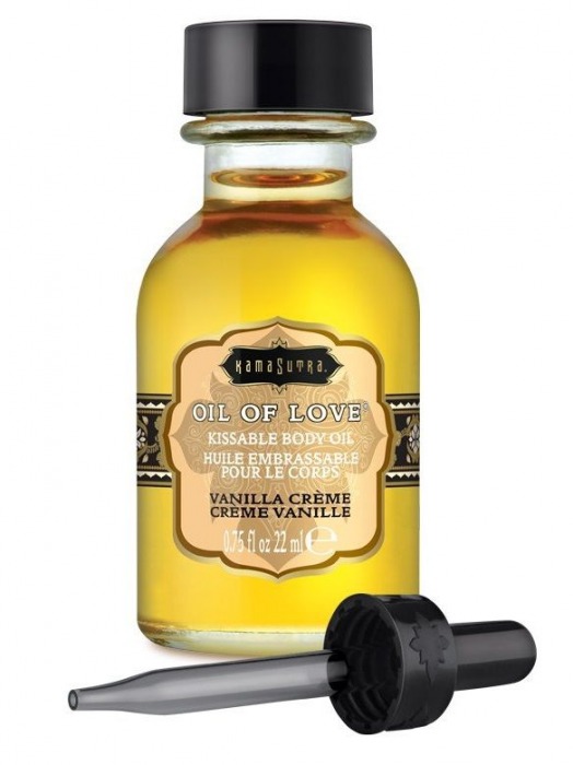 Масло для ласк с ароматом ванили Oil of Love Vanilla Creme - 22 мл. - Kama Sutra - купить с доставкой во Владимире