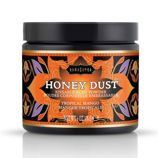 Пудра для тела Honey Dust Body Powder с ароматом манго - 170 гр. - Kama Sutra - купить с доставкой во Владимире