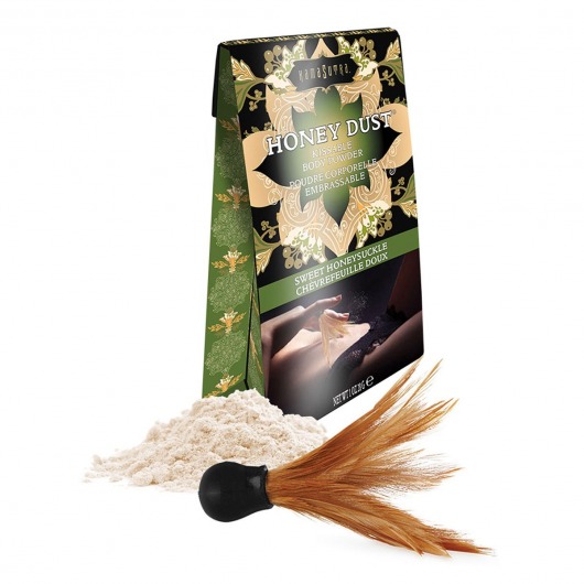 Пудра для тела Honey Dust Body Powder с ароматом жимолости - 28 гр. - Kama Sutra - купить с доставкой во Владимире