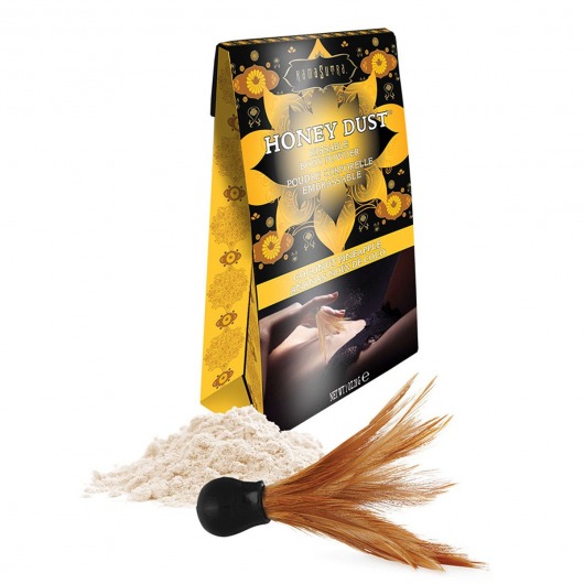 Пудра для тела Honey Dust Body Powder с ароматом кокоса и ананаса - 28 гр. - Kama Sutra - купить с доставкой во Владимире