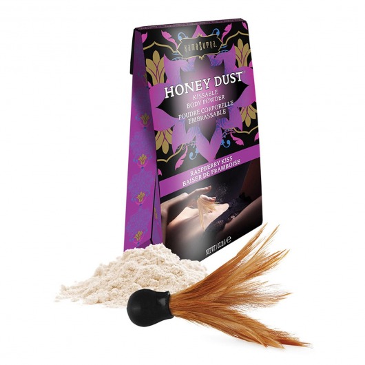 Пудра для тела Honey Dust Body Powder с ароматом малины - 28 гр. - Kama Sutra - купить с доставкой во Владимире