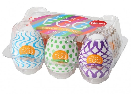 Набор из 6 мастурбаторов Tenga EGG IV с различным рельефом - Tenga - во Владимире купить с доставкой