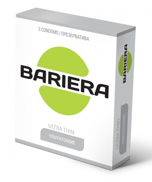 Ультратонкие презервативы Bariera Ultra Thin - 3 шт. - Bariera - купить с доставкой во Владимире