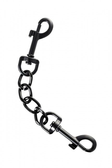 Узкие черные наручники на сцепке - ToyFa - купить с доставкой во Владимире