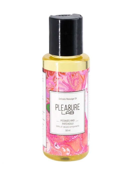 Массажное масло Pleasure Lab Delicate с ароматом пиона и пачули - 50 мл. - Pleasure Lab - купить с доставкой во Владимире