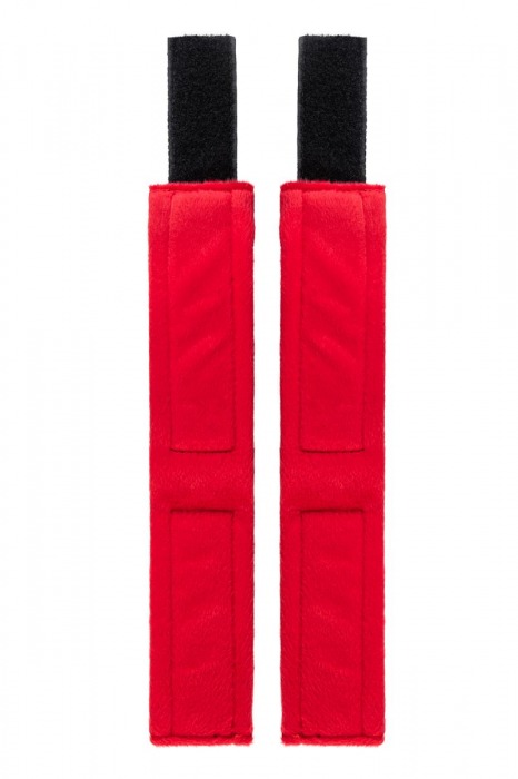 Красно-черные велюровые оковы Anonymo - ToyFa - купить с доставкой во Владимире
