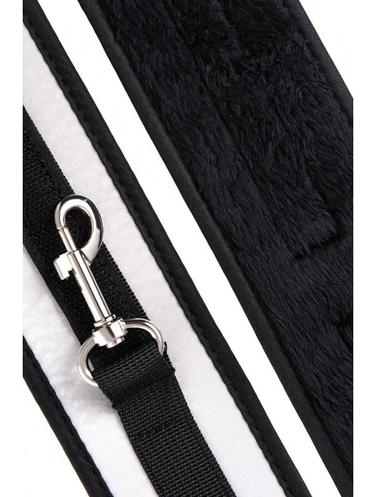 Серебристо-черные наручники Anonymo - ToyFa - купить с доставкой во Владимире