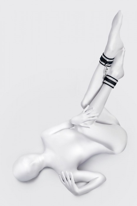 Серебристо-черные оковы Anonymo - ToyFa - купить с доставкой во Владимире