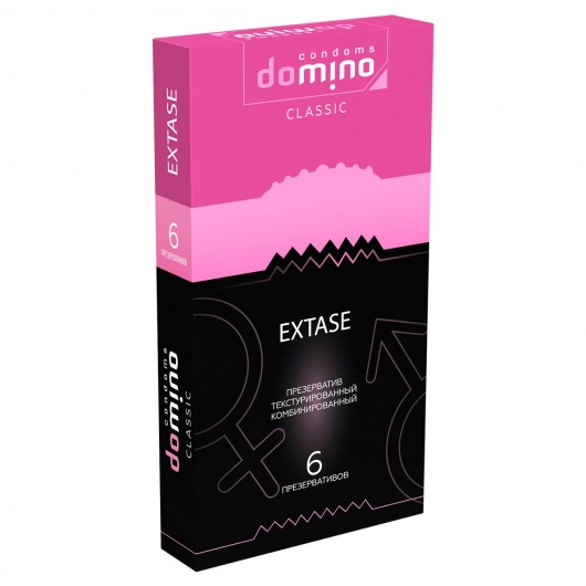 Презервативы с точками и рёбрышками DOMINO Classic Extase - 6 шт. - Domino - купить с доставкой во Владимире