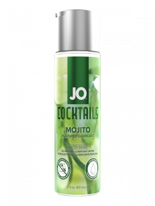 Вкусовой лубрикант на водной основе JO Cocktails Mojito - 60 мл. - System JO - купить с доставкой во Владимире