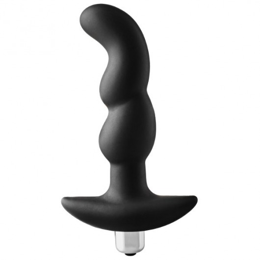 Черная вибропробка для простаты FantASStic Vibrating Prostate Plug - 14,5 см. - Dream Toys - во Владимире купить с доставкой