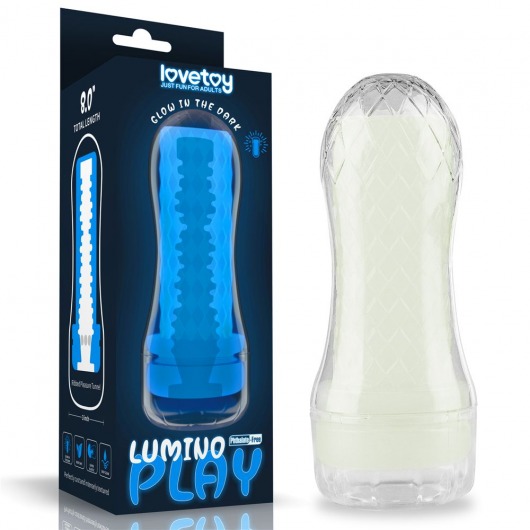 Светящийся в темноте мастурбатор Lumino Play Masturbator Ribbed - Lovetoy - во Владимире купить с доставкой