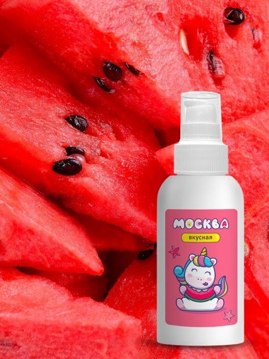 Универсальная смазка с ароматом арбуза  Москва Вкусная  - 100 мл. - Москва - купить с доставкой во Владимире
