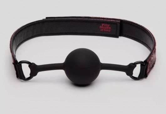 Кляп-шар на двусторонних ремешках Reversible Silicone Ball Gag - Fifty Shades of Grey - купить с доставкой во Владимире