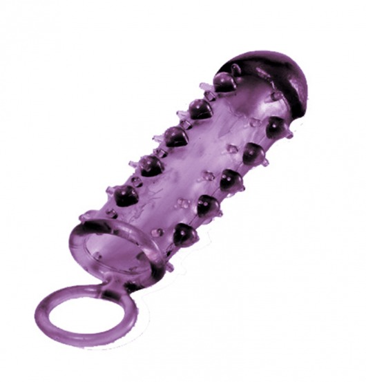 Закрытая фиолетовая насадка с пупырышками SAMURAI PENIS SLEEVE PURPLE - 14,5 см. - NMC - во Владимире купить с доставкой