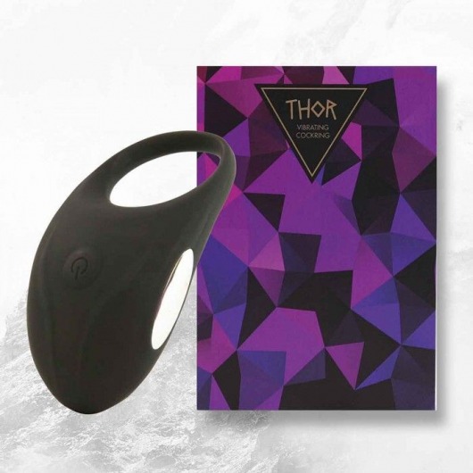 Черное эрекционное виброкольцо Thor Cockring - FeelzToys - во Владимире купить с доставкой