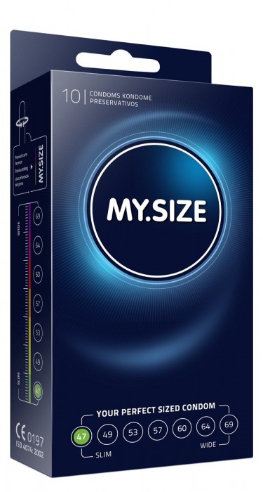 Презервативы MY.SIZE размер 47 - 10 шт. - My.Size - купить с доставкой во Владимире Презервативы MY.SIZE размер 47 - 10 шт. - My.Size - купить с доставкой во Владимире