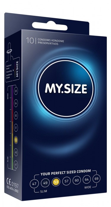 Презервативы MY.SIZE размер 53 - 10 шт. - My.Size - купить с доставкой во Владимире Презервативы MY.SIZE размер 53 - 10 шт. - My.Size - купить с доставкой во Владимире