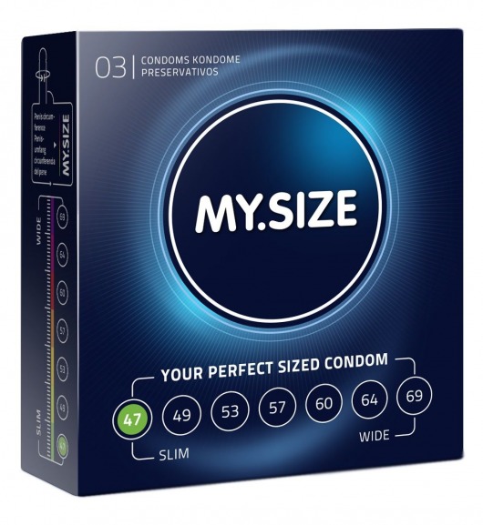 Презервативы MY.SIZE размер 47 - 3 шт. - My.Size - купить с доставкой во Владимире Презервативы MY.SIZE размер 47 - 3 шт. - My.Size - купить с доставкой во Владимире
