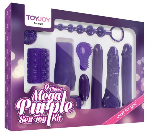 Эротический набор Toy Joy Mega Purple - Toy Joy - купить с доставкой во Владимире