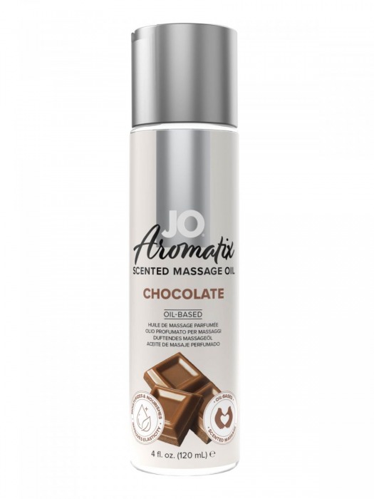 Массажное масло JO Aromatix Massage Oil Chocolate с ароматом шоколада - 120 мл. - System JO - купить с доставкой во Владимире