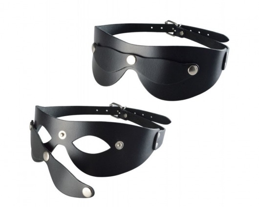 Черная кожаная маска  Новичок - Sitabella - купить с доставкой во Владимире