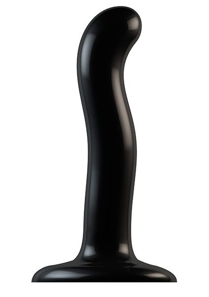 Черный фаллоимитатор-насадка Strap-On-Me P G spot Dildo size S - 16,4 см. - Strap-on-me - купить с доставкой во Владимире