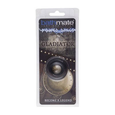Чёрное эрекционное кольцо Gladiator - Bathmate - во Владимире купить с доставкой