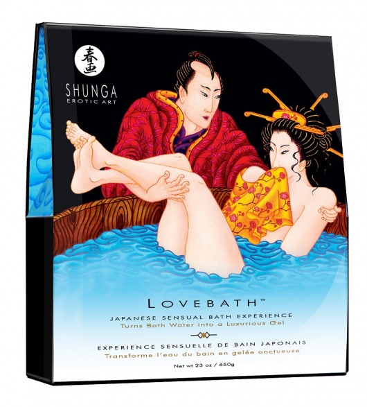 Соль для ванны Lovebath Ocean temptation, превращающая воду в гель - 650 гр. - Shunga - купить с доставкой во Владимире