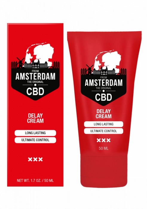 Крем-пролонгатор CBD from Amsterdam Delay Cream - 50 мл. - Shots Media BV - купить с доставкой во Владимире