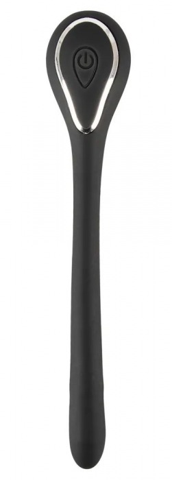 Черный гибкий уретральный стимулятор с вибрацией Vibrating Bendable Dilator - 13,5 см. - Orion - купить с доставкой во Владимире