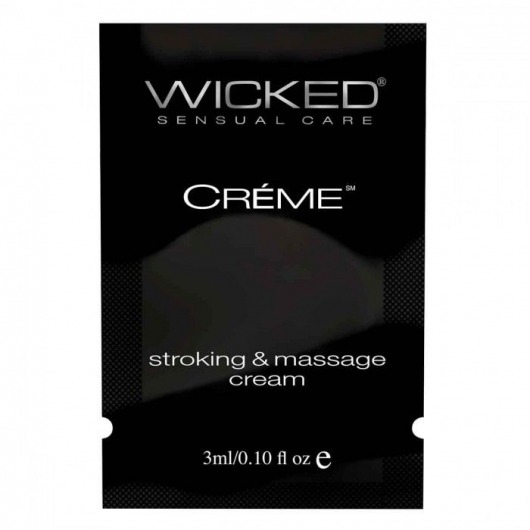 Крем для массажа и мастурбации Wicked Stroking and Massage Creme - 3 мл. - Wicked - купить с доставкой во Владимире