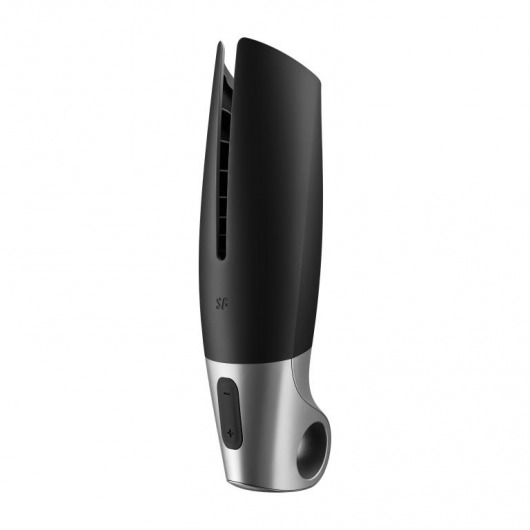 Черный мастурбатор с вибрацией Power Masturbator - Satisfyer - во Владимире купить с доставкой