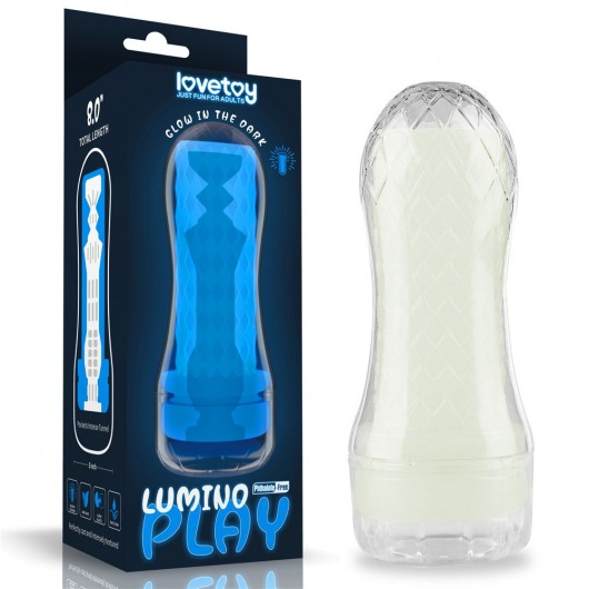 Светящийся в темноте мастурбатор Lumino Play Masturbator Pocketed - Lovetoy - во Владимире купить с доставкой