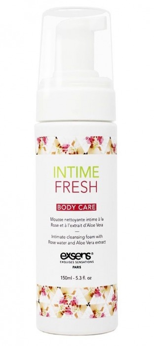 Органическая интимная очищающая пенка Intime Fresh - 150 мл. - Exsens - купить с доставкой во Владимире