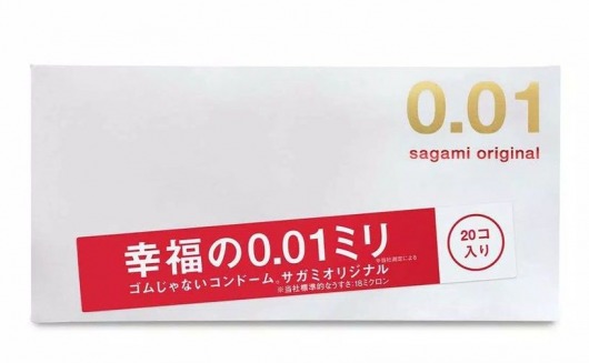 Ультратонкие презервативы Sagami Original 0.01 - 20 шт. - Sagami - купить с доставкой во Владимире