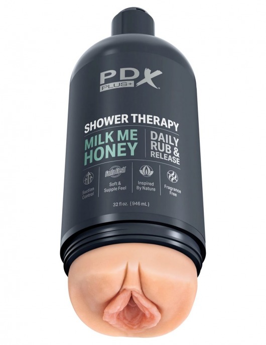 Телесный мастурбатор-вагина Shower Therapy Milk Me Honey - Pipedream - во Владимире купить с доставкой