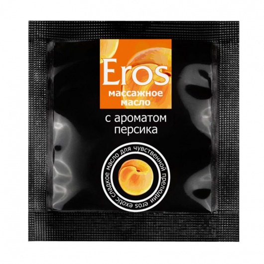 Саше массажного масла Eros exotic с ароматом персика - 4 гр. - Биоритм - купить с доставкой во Владимире