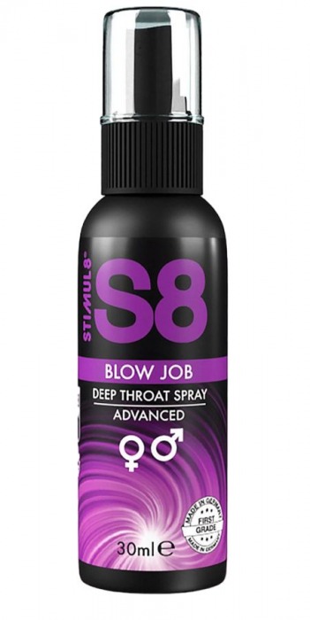 Лубрикант для орального секса S8 Deep Throat Spray - 30 мл. - Stimul8 - купить с доставкой во Владимире