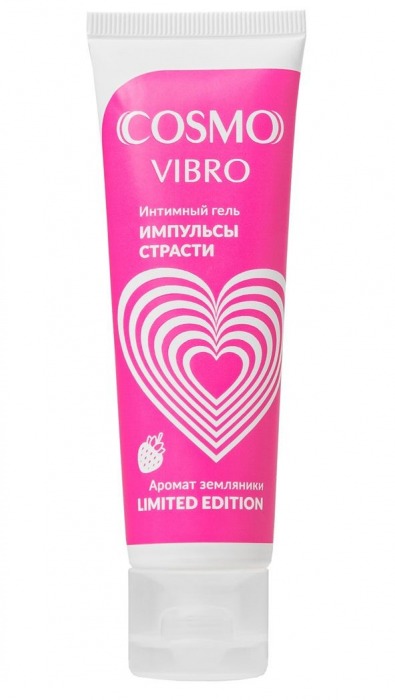 Возбуждающий гель на водно-силиконовой основе Cosmo Vibro с ароматом земляники - 50 гр. - Биоритм - купить с доставкой во Владимире