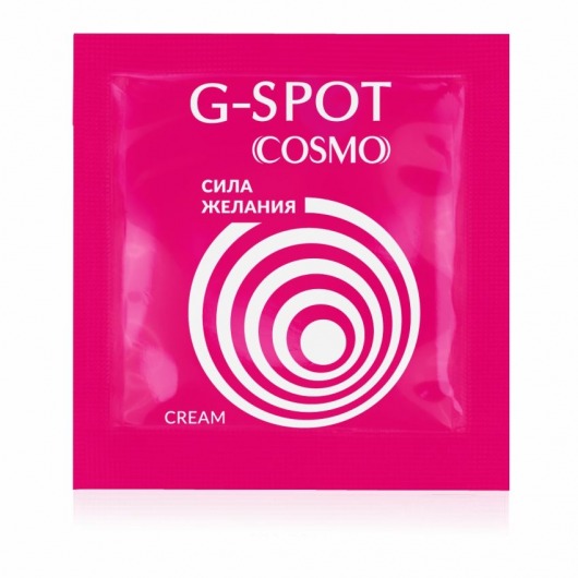 Стимулирующий интимный крем для женщин Cosmo G-spot - 2 гр. - Биоритм - купить с доставкой во Владимире