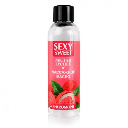 Массажное масло Sexy Sweet Nectar Lychee с феромонами и ароматом личи - 75 мл. - Биоритм - купить с доставкой во Владимире