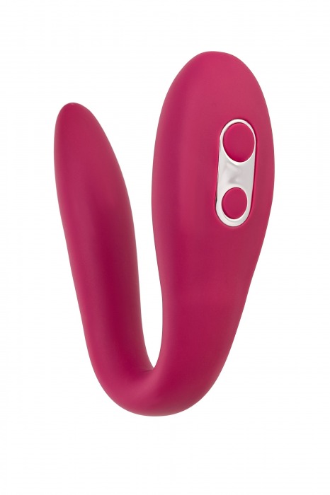 Бордовый многофункциональный вибратор Caberna - ToyFa