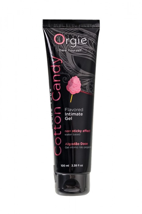 Интимный гель на водной осное Lube Tube Cotton Candy со вкусом сахарной ваты - 100 мл. - ORGIE - купить с доставкой во Владимире