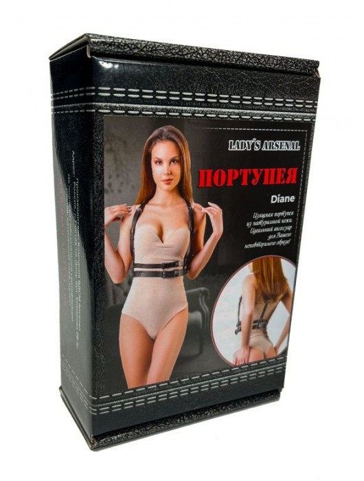 Изящная портупея из натуральной кожи Diane - БДСМ Арсенал - купить с доставкой во Владимире