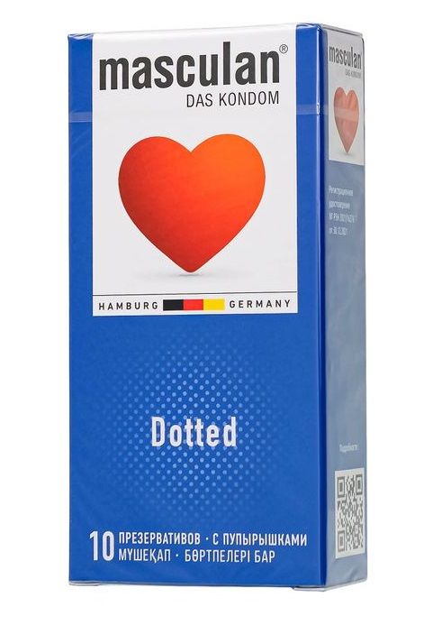 Презервативы с пупырышками Masculan Dotted - 10 шт. - Masculan - купить с доставкой во Владимире