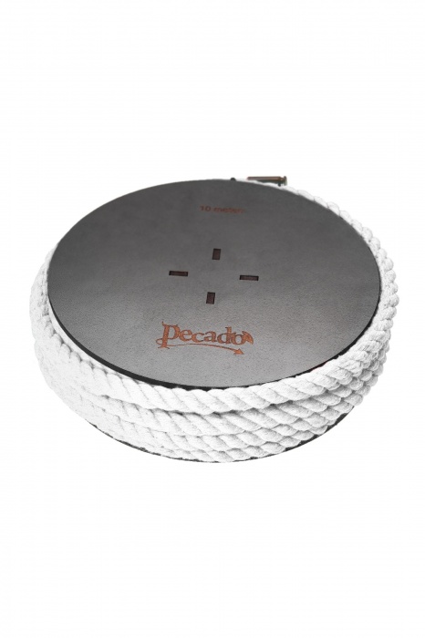 Белая веревка для шибари на катушке - 10 м. - Pecado - купить с доставкой во Владимире