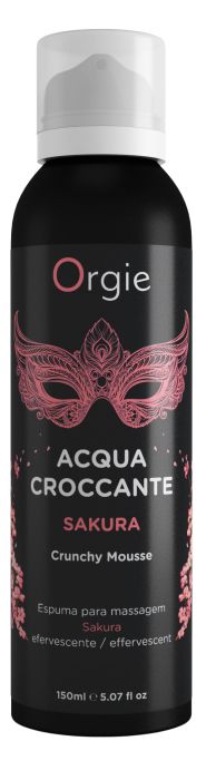Хрустящая пенка для массажа Orgie Acqua Croccante Sakura с ароматом сакуры - 150 мл. - ORGIE - купить с доставкой во Владимире
